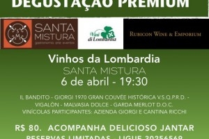 Degustação de Vinhos da Lombardia no Santa Mistura