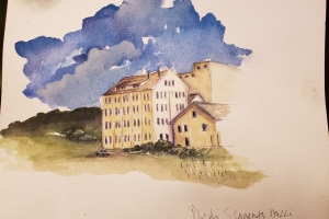 ﻿Arquiteto e artista plástico Rudi Dazzi expõe trabalhos em aquarela na Casa 97